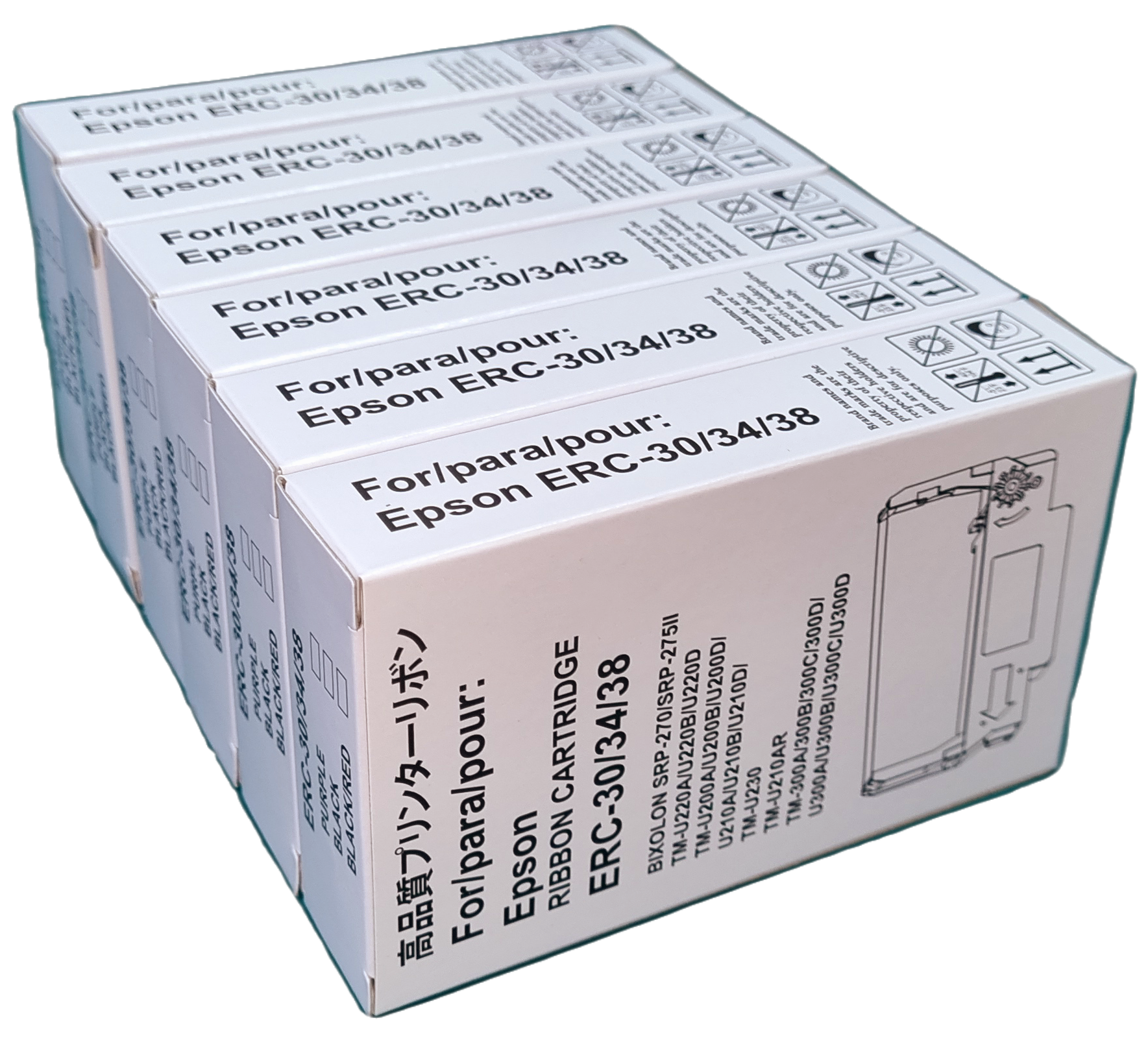 Epson ERC 30, 34, 36, 38, TM-U200, U220, U230, U325, U375,Fullmark N636PE OEM Replacement Ribbon