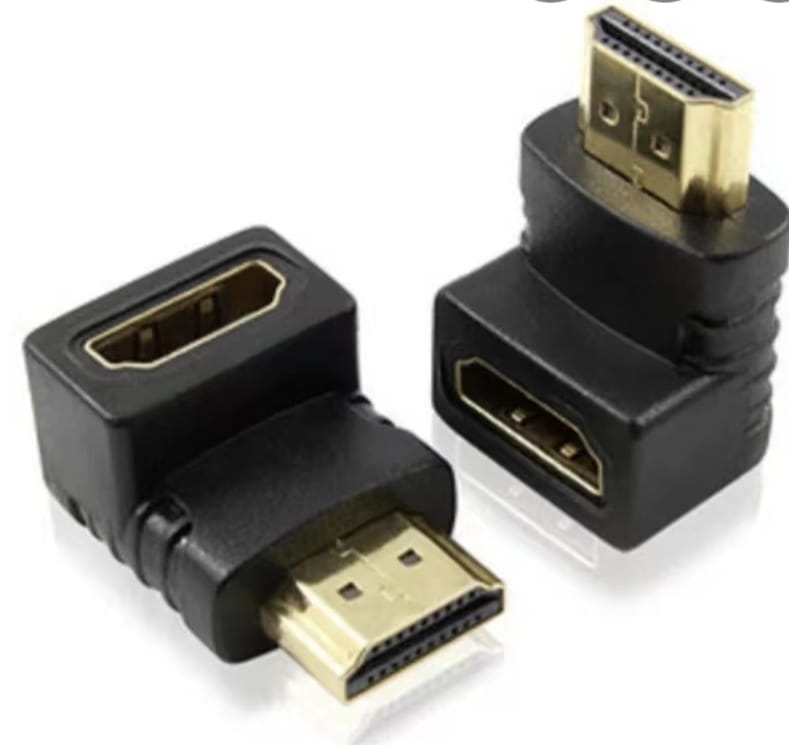 HDMI (A-Male) to HDMI (A-Female) 90-Degree Angle Converter