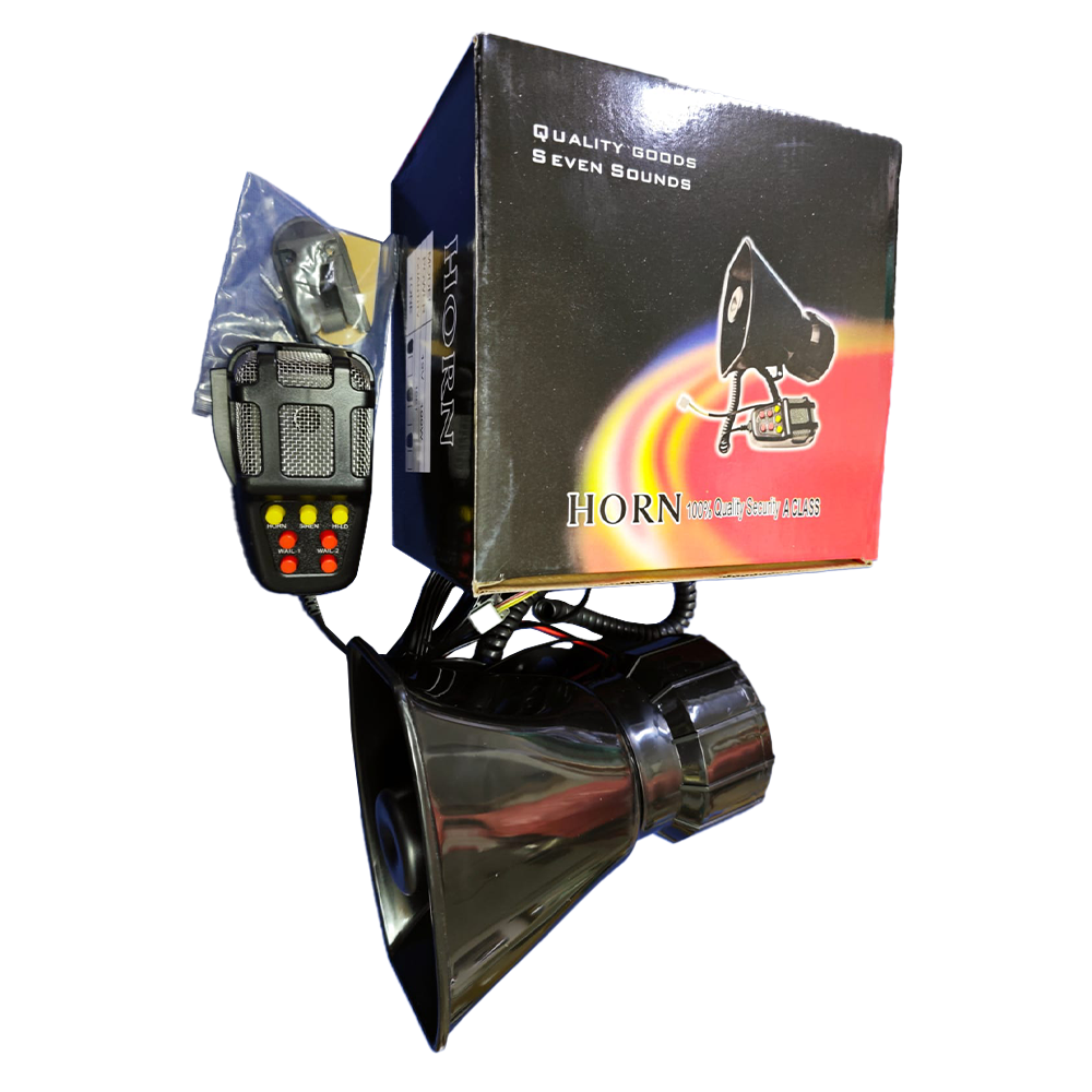 Loud Hailer Horn Siren System Attachment for vehicles