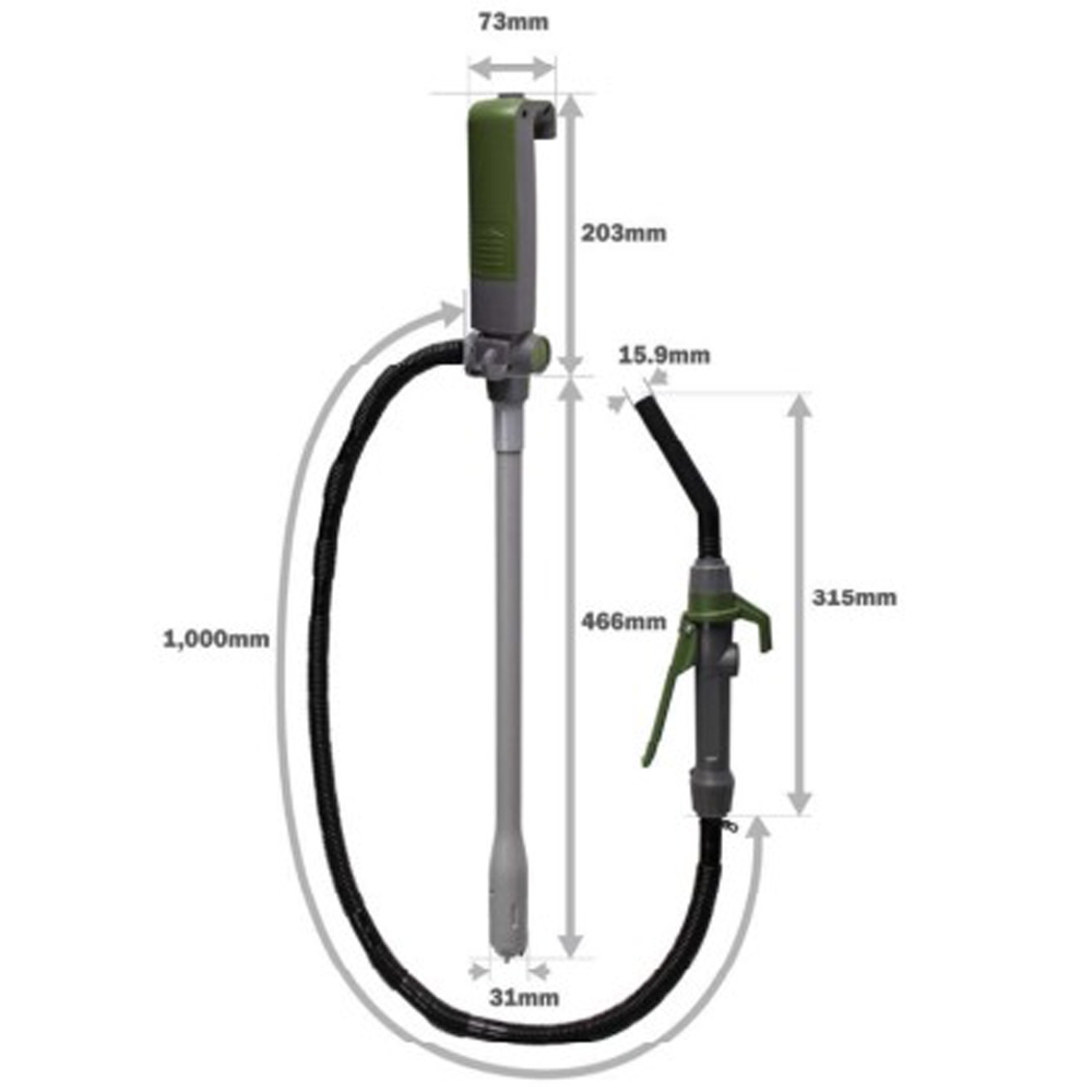 Portable Pump with Nozzle Lever  Battery Operated