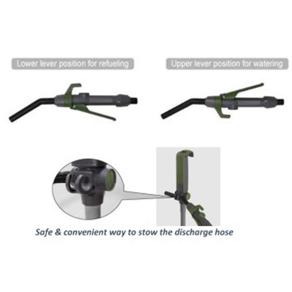 Portable Pump with Nozzle Lever  Battery Operated