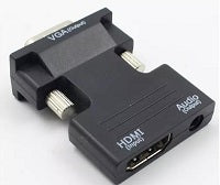 HDMI (Female Input) to VGA (Male Output) +Audio Cable (Output) Converter