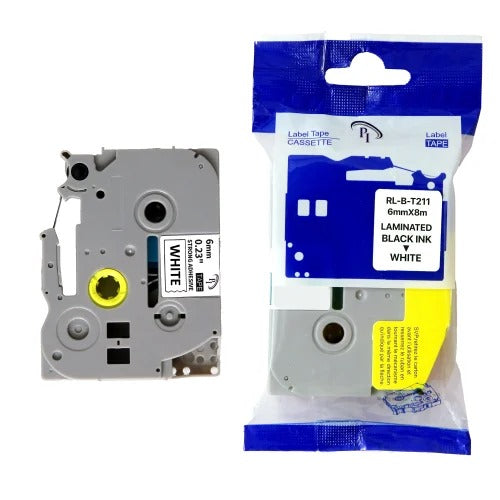 TZe 251 Compatible Tape for Brother Label Printers - Black on White (24mm x 8m)